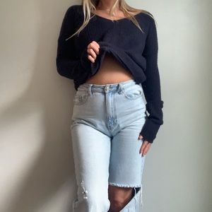 Theory midnight blue 100% wool sweater